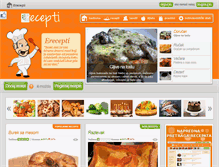 Tablet Screenshot of erecepti.com